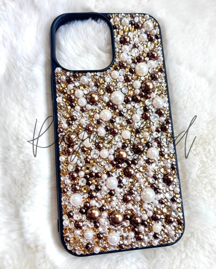 Custom Rhinestones/Pearls Phone Case