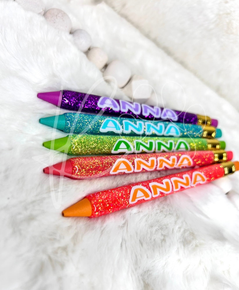 5 pack of Glitter Mechanical Pencils
