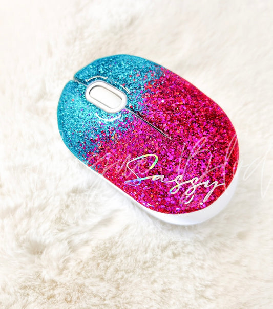 Custom Glitter Computer Mouse