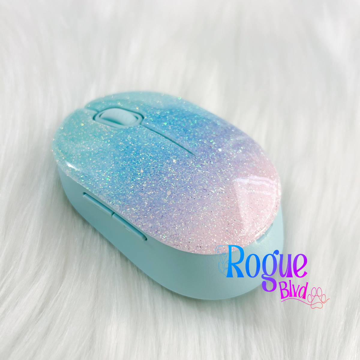 Custom Glitter Computer Mouse