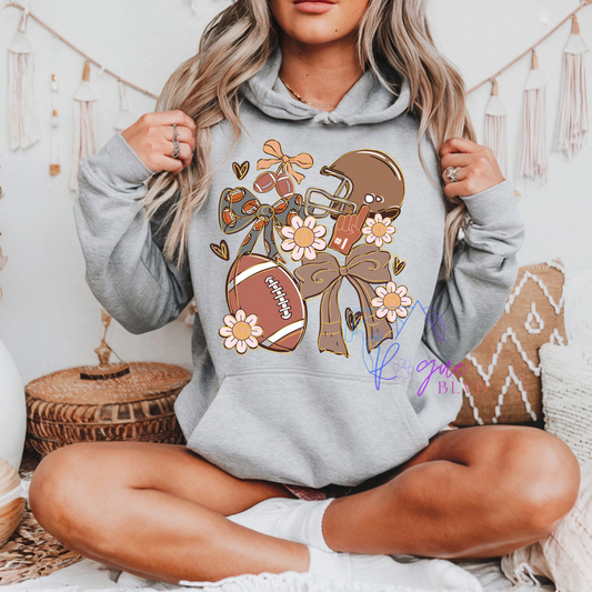 Floral Football & Bows Apparel