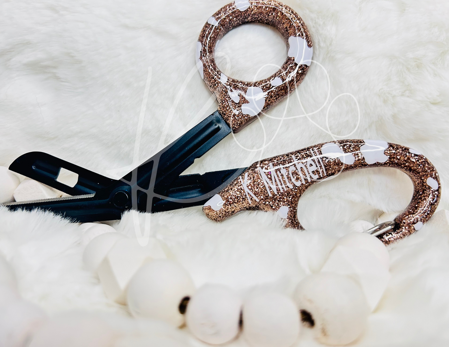 Custom Glitter Trauma Shears