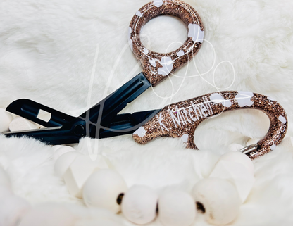 Custom Glitter Trauma Shears
