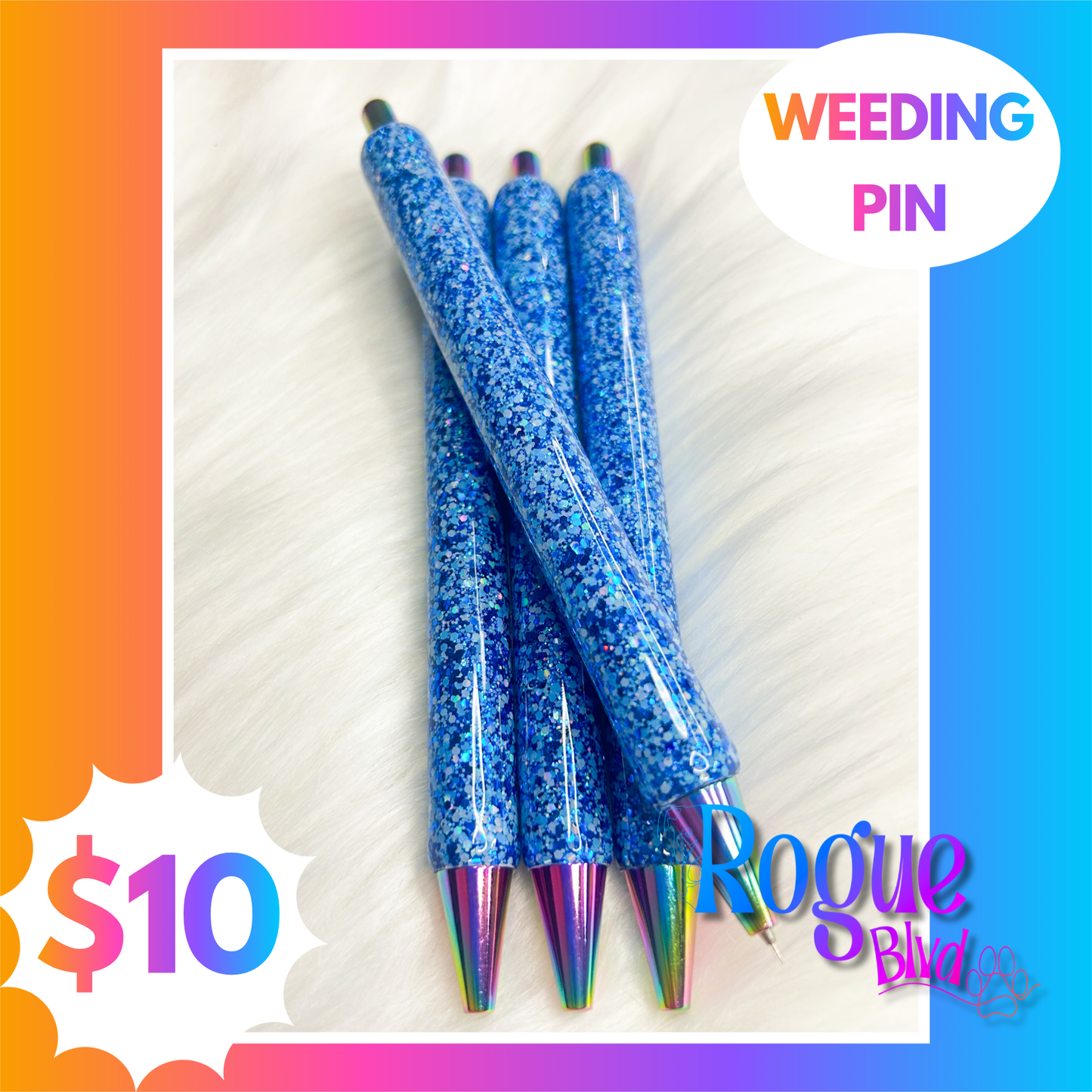 Blue Weeding Pin