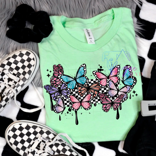 Checkered Butterflies Apparel