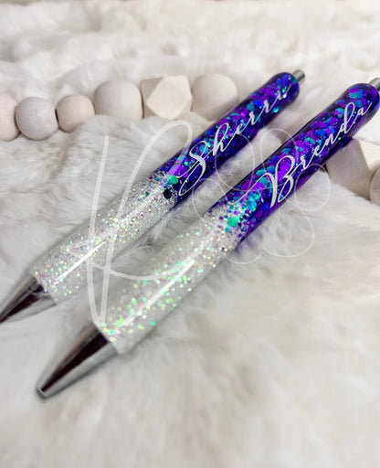 Custom Ombre Glitter Pen