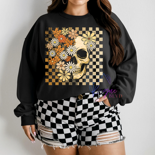 Skully Checkered Apparel