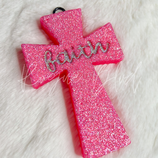 Pink Faith Cross