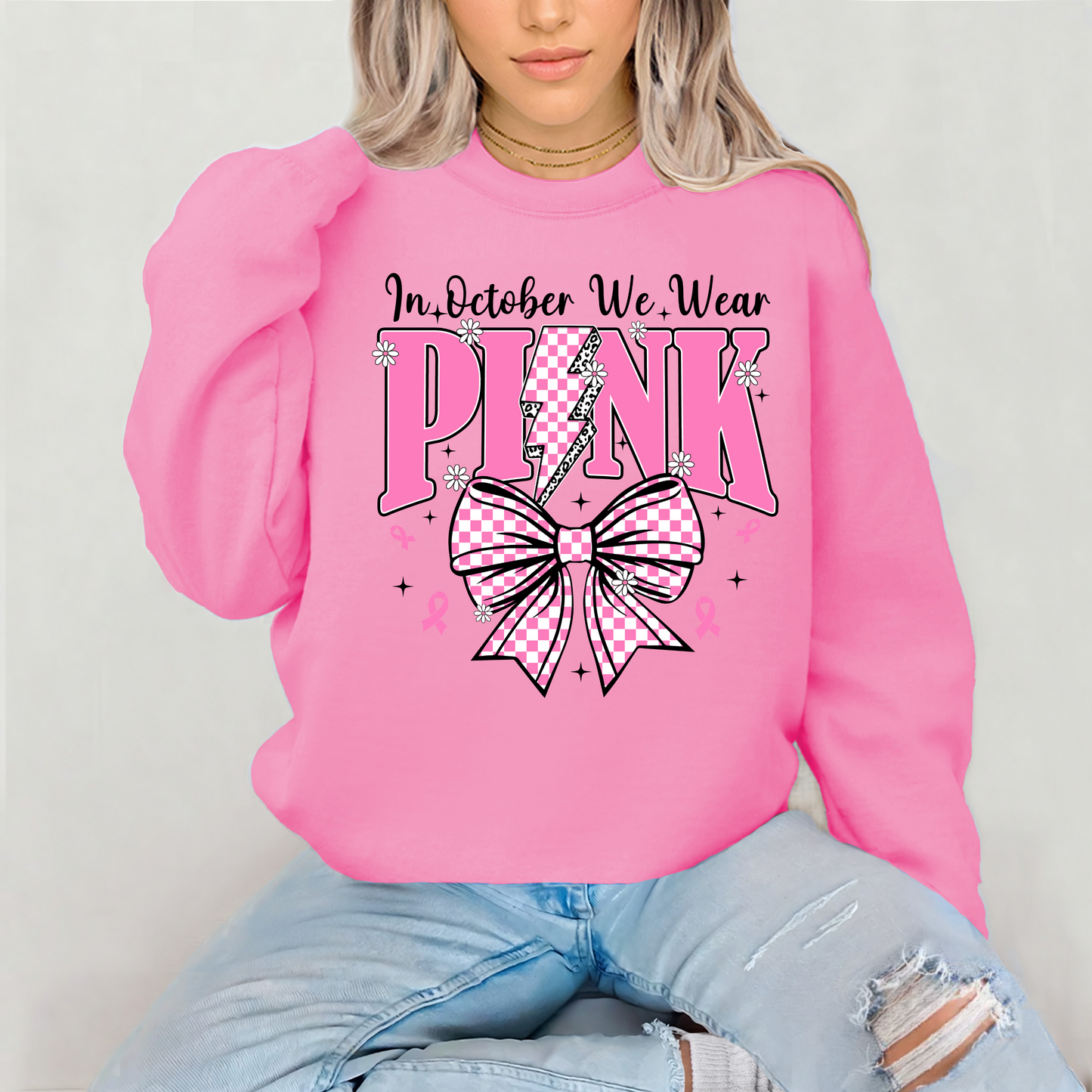 Pink October Gildan Sweatshirt