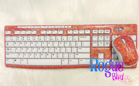 Glittered Keyboard Combo