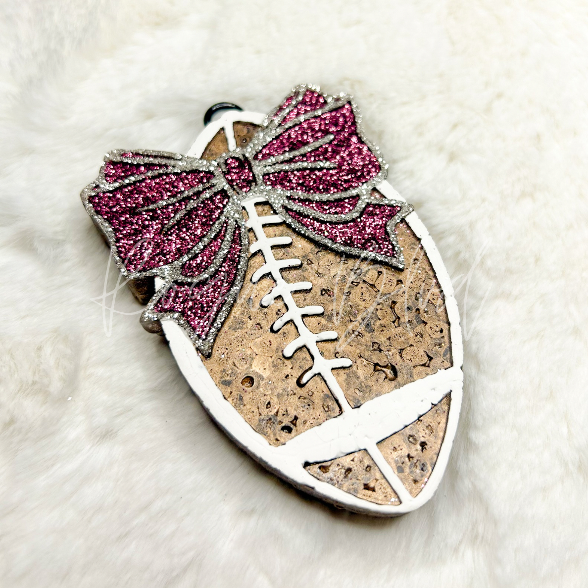 Football Maroon Bow
