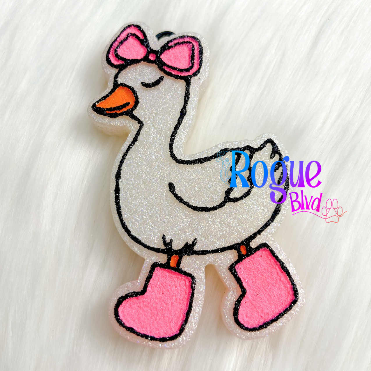 Goose with Bow Custom Freshie