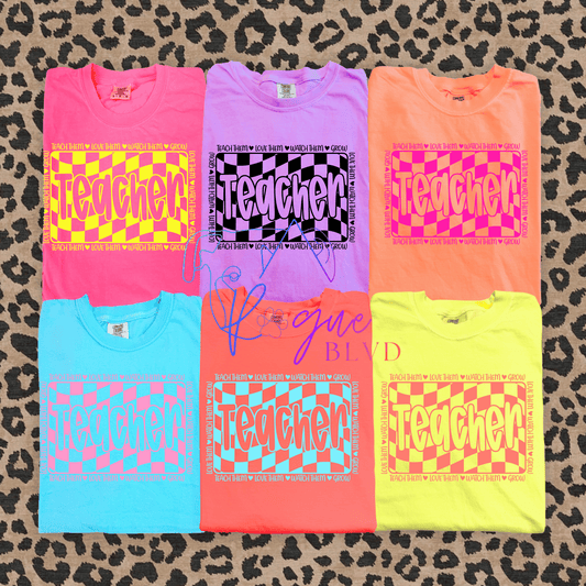Teacher Checkered Apparel