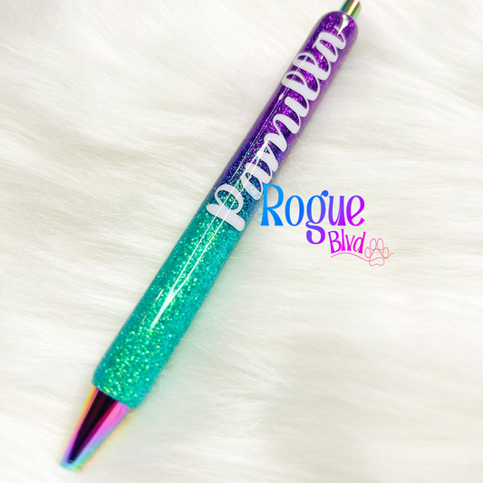 Custom Ombré Glitter Pen